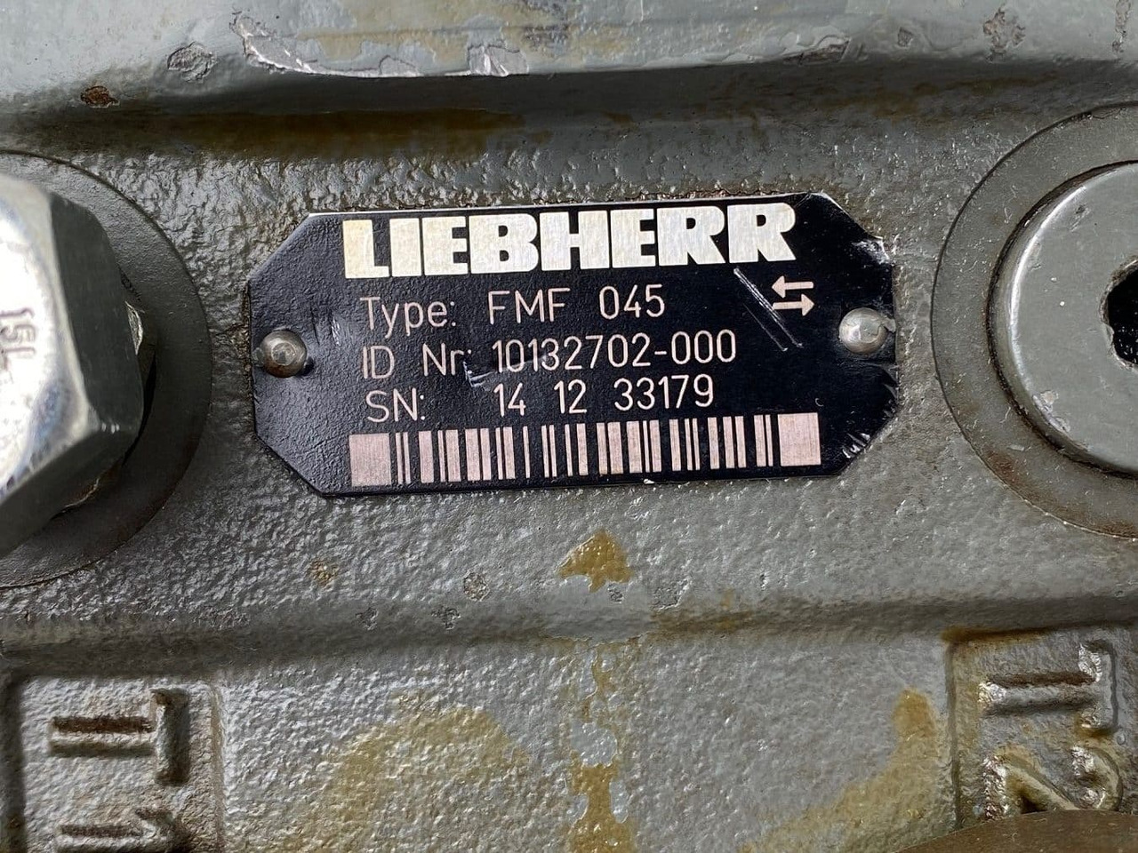 Hydraulic motor for Wheel excavator Liebherr Hydraulikeinbaumotor FMF045, ID-Nr.10132702. A924, LH30C, LH30M, LH35M, LH35MT, LH40C, LH40CP, LH40M, LH40MP, LH50CHR, LH50M, LH50MHR, LH50MT. #33179#: picture 15 Hydraulic motor for Wheel excavator Liebherr Hydraulikeinbaumotor FMF045, ID-Nr.10132702. A924, LH30C, LH30M, LH35M, LH35MT, LH40C, LH40CP, LH40M, LH40MP, LH50CHR, LH50M, LH50MHR, LH50MT. #33179#: picture 15