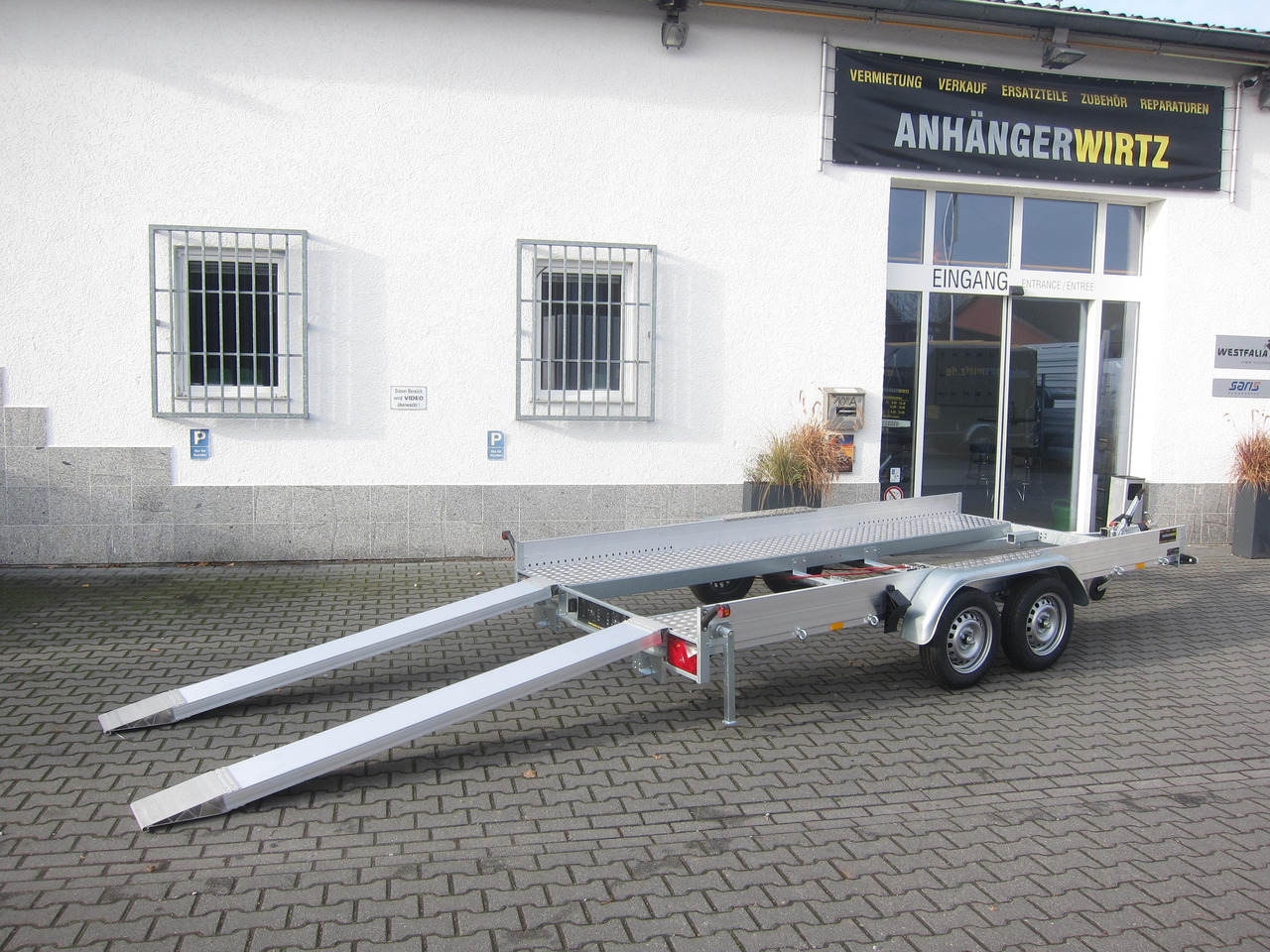 Autotransporter trailer Anssems AMT ECO 2000 light 400x188x18cm (XL) Alurampen 2000kg Wohnmobilanhänger Januar Aktion: picture 12