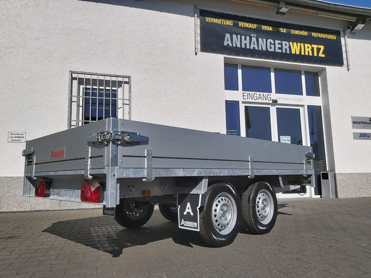 Anssems Hochlader PSX - S 2500 305x153x30cm 180cm Hochplane grau (M) 2500kg Winter AKTION - Curtainsider trailer: picture 4 Anssems Hochlader PSX - S 2500 305x153x30cm 180cm Hochplane grau (M) 2500kg Winter AKTION - Curtainsider trailer: picture 4