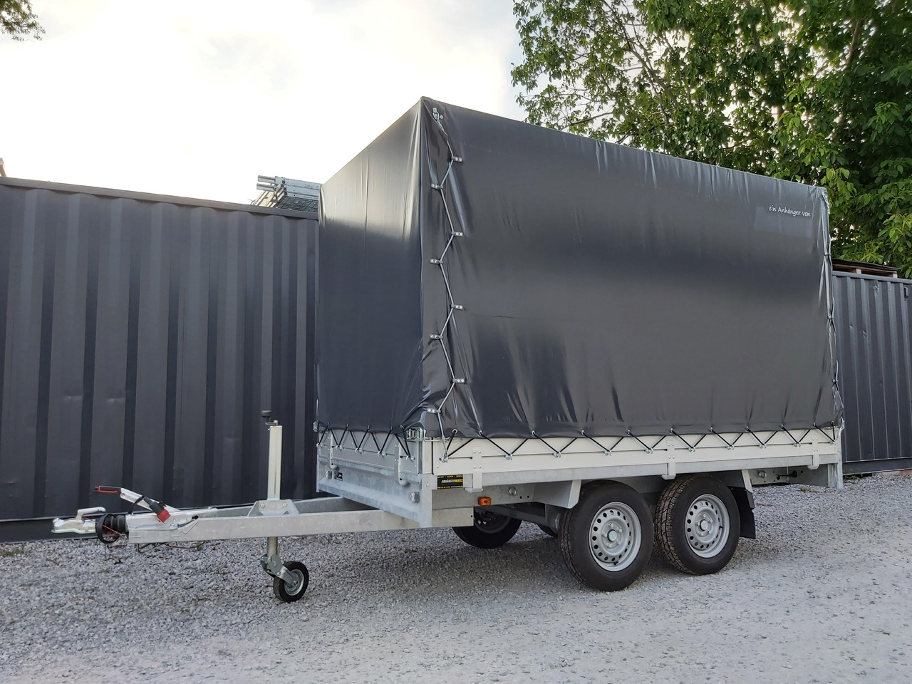 Anssems Hochlader PSX - S 2500 305x153x30cm 180cm Hochplane grau (M) 2500kg Winter AKTION - Curtainsider trailer: picture 1 Anssems Hochlader PSX - S 2500 305x153x30cm 180cm Hochplane grau (M) 2500kg Winter AKTION - Curtainsider trailer: picture 1