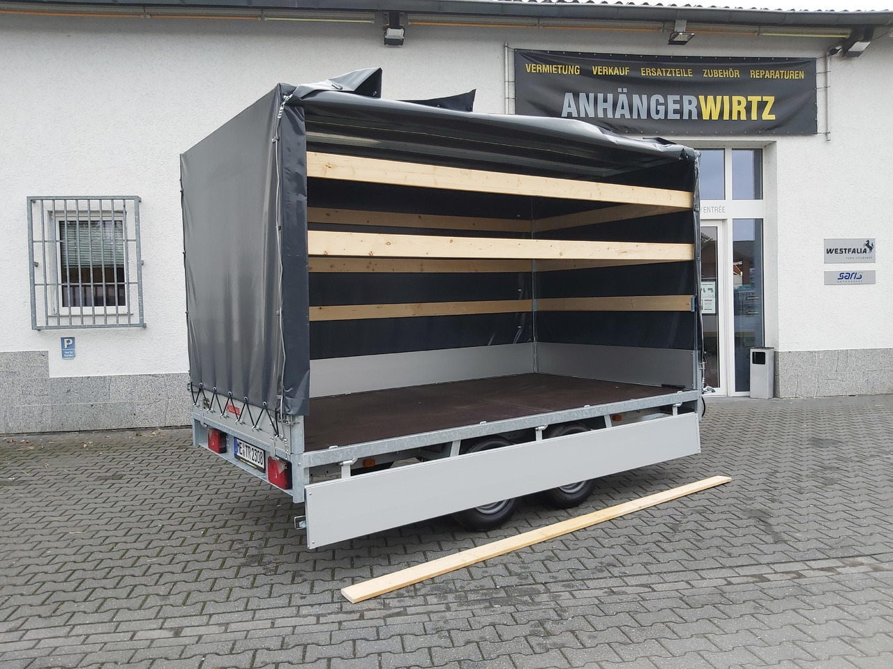 Anssems Hochlader PSX - S 2500 325x178x30cm 180cm Hochplane grau (L) 2500kg Aktion - Curtainsider trailer: picture 2 Anssems Hochlader PSX - S 2500 325x178x30cm 180cm Hochplane grau (L) 2500kg Aktion - Curtainsider trailer: picture 2
