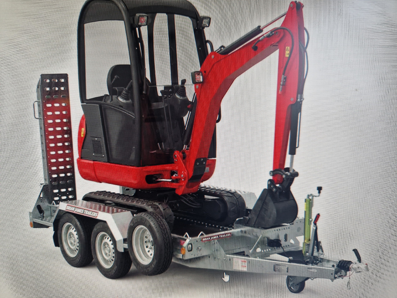 Brian James Digger Plant 543-2813-35 280x130cm Auffahrrampen klappbar Reserverad 3500kg - Plant trailer: picture 2 Brian James Digger Plant 543-2813-35 280x130cm Auffahrrampen klappbar Reserverad 3500kg - Plant trailer: picture 2