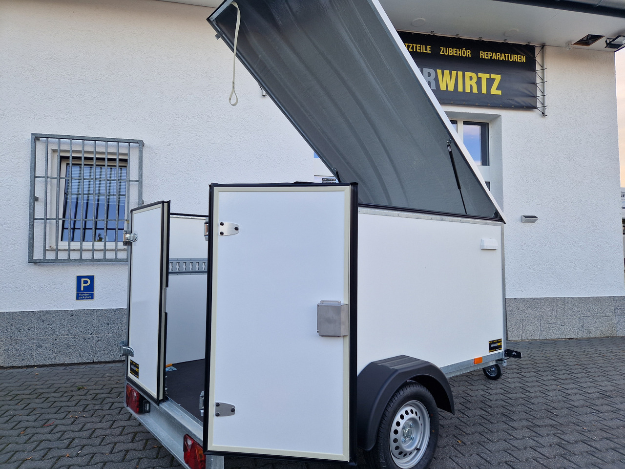 Car trailer Kargo Deckel TFDL 250.00 U 245x130x140cm Hecktüren Stützen (S) 100km/H 750kg: picture 8