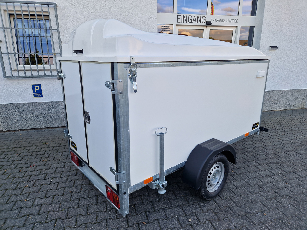 Car trailer Kargo Deckel TFDL 250.00 U 245x130x140cm Hecktüren Stützen (S) 100km/H 750kg: picture 11