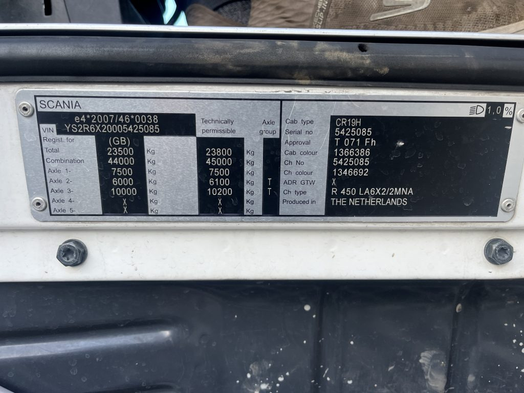 Scania R450 6X2 - Tractor unit: picture 5 Scania R450 6X2 - Tractor unit: picture 5