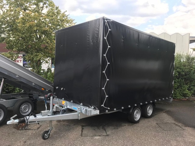Hapert Indigo HT-2 Transporter 4050 x 2000 mm, 3,0 to. Rampe, mit Hochplane 200 cm - Car trailer: picture 1 Hapert Indigo HT-2 Transporter 4050 x 2000 mm, 3,0 to. Rampe, mit Hochplane 200 cm - Car trailer: picture 1