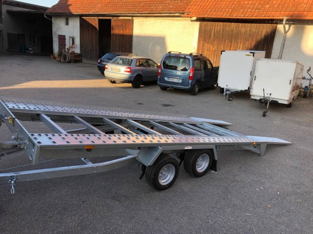 Humbaur Autotransportanhänger FTK 274020, 4000 x 2000 x 50 mm, 2,7 to. - Autotransporter trailer: picture 3 Humbaur Autotransportanhänger FTK 274020, 4000 x 2000 x 50 mm, 2,7 to. - Autotransporter trailer: picture 3