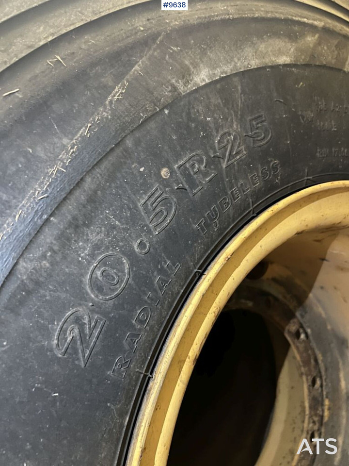 4 Nokian 20.5R25 tires on rims - Wheel and tire package for Construction machinery: picture 4 4 Nokian 20.5R25 tires on rims - Wheel and tire package for Construction machinery: picture 4