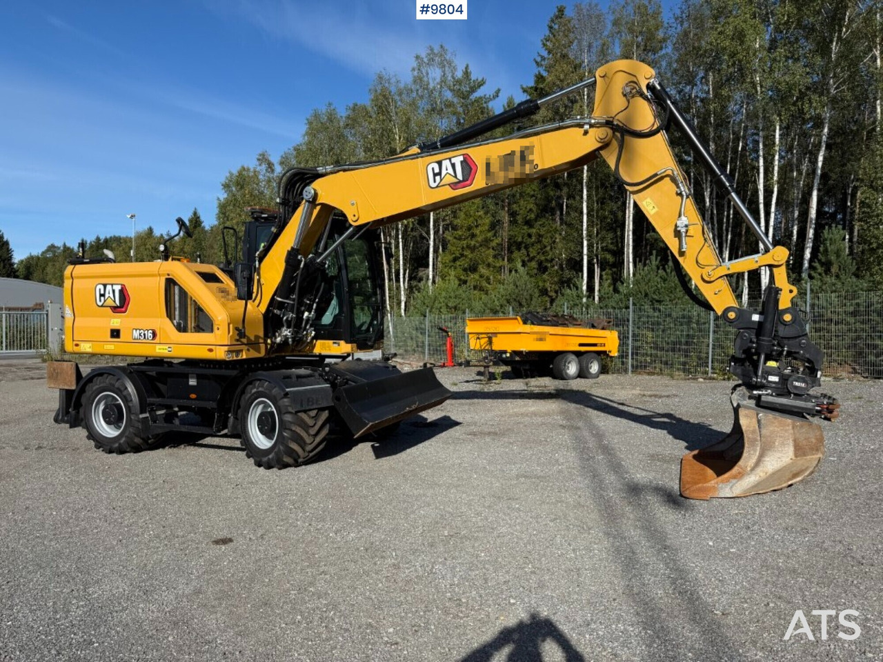 CAT M316 wheel excavator with tiltrotator, 3D excavation system, and grader bucket - Wheel excavator: picture 1 CAT M316 wheel excavator with tiltrotator, 3D excavation system, and grader bucket - Wheel excavator: picture 1