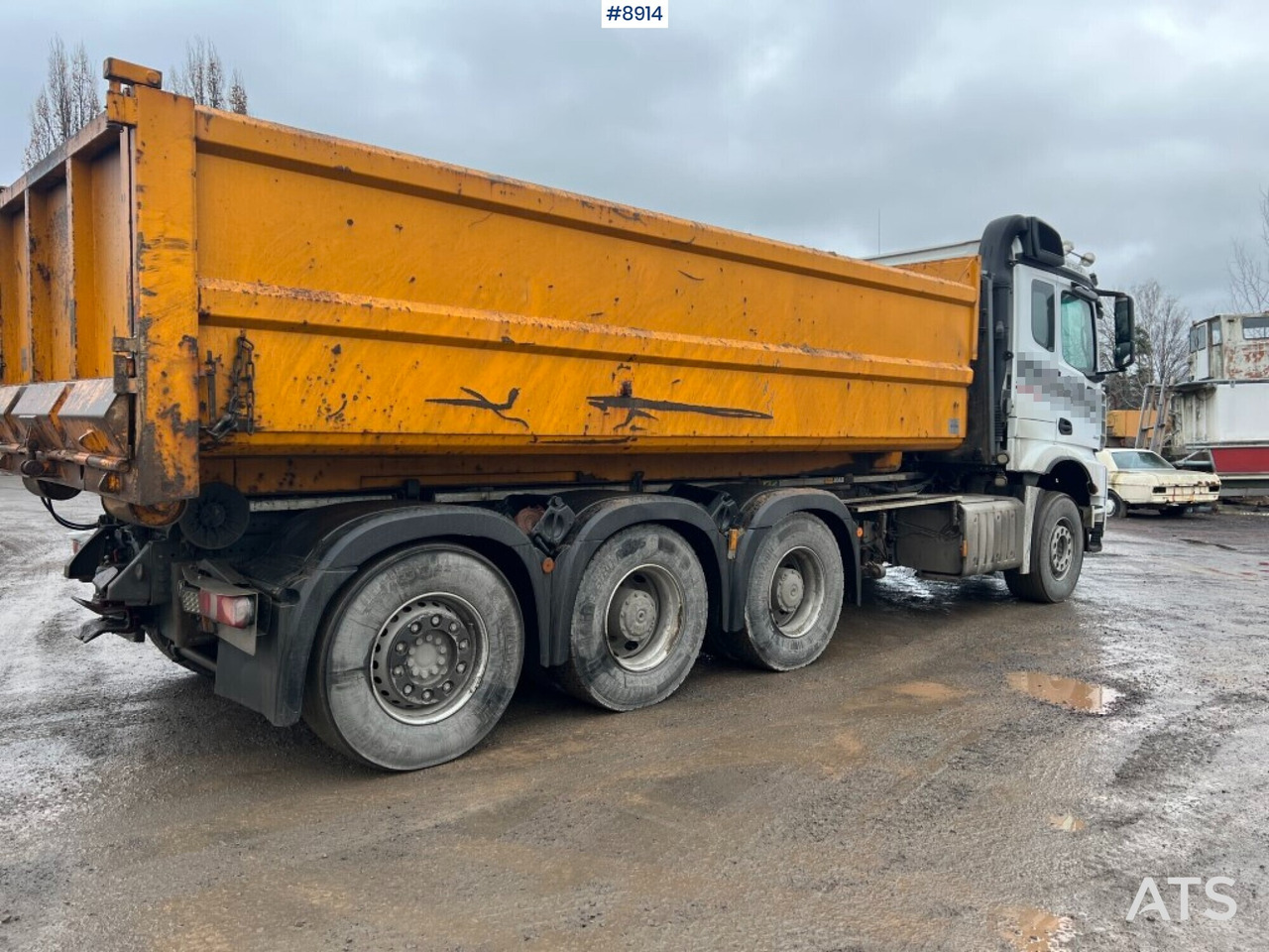 Hooklift Truck Mercedes-Benz Arocs with plow attachments - Hook lift truck: picture 4 Hooklift Truck Mercedes-Benz Arocs with plow attachments - Hook lift truck: picture 4