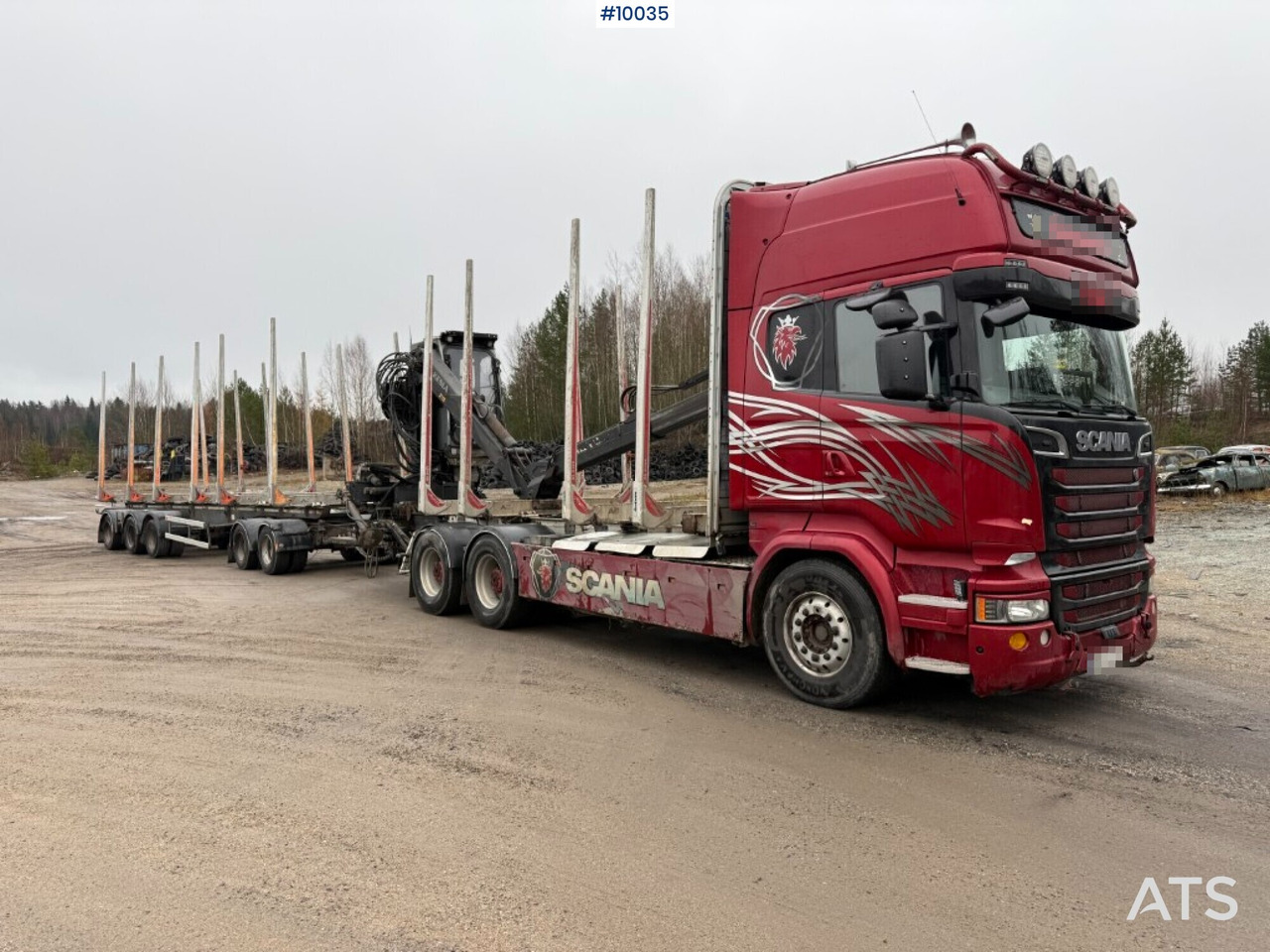 Scania R730 timber truck with crane and trailer (VIDEO) - Timber truck, Crane truck: picture 2 Scania R730 timber truck with crane and trailer (VIDEO) - Timber truck, Crane truck: picture 2
