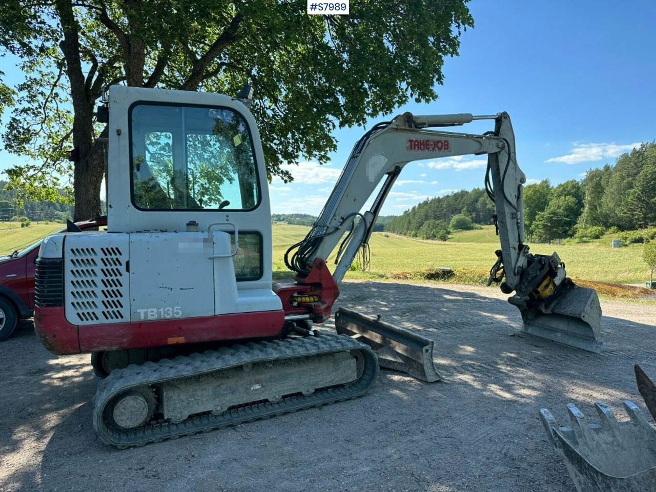 Take Job TB135 Mini excavator with Engcon tiltrotator and gears, See video - Excavator: picture 3 Take Job TB135 Mini excavator with Engcon tiltrotator and gears, See video - Excavator: picture 3