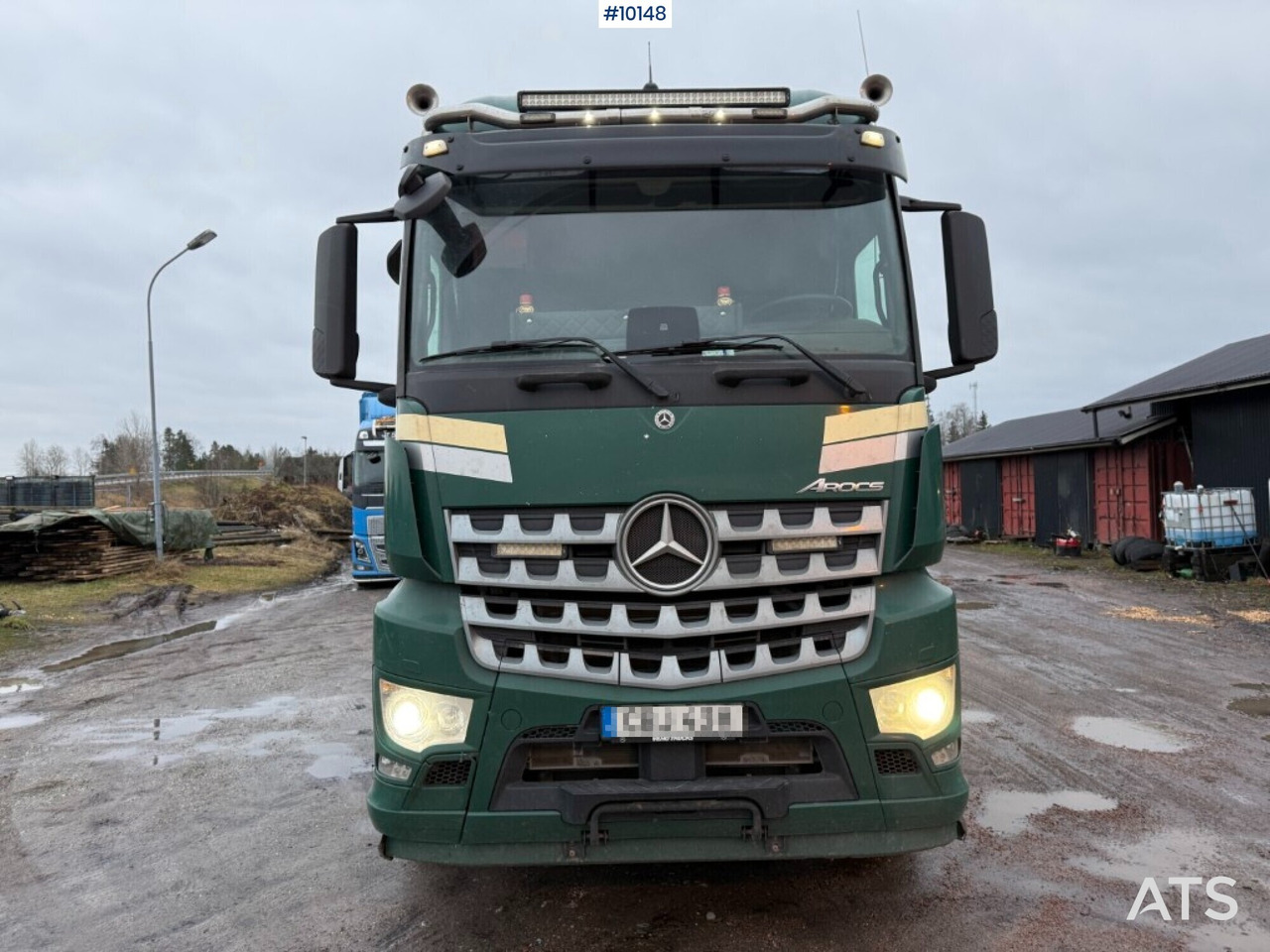 Timber truck with crane Mercedes Benz Arocs 3358 - Timber truck, Crane truck: picture 3 Timber truck with crane Mercedes Benz Arocs 3358 - Timber truck, Crane truck: picture 3