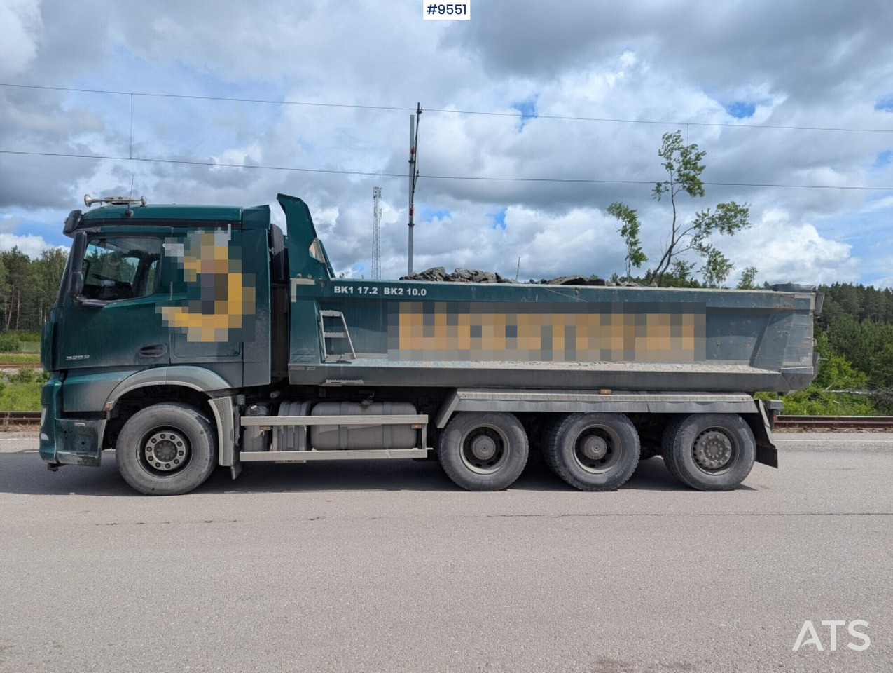 Tipper truck Mercedes Benz Arocs 3253 with Zetterberg flatbed - Tipper: picture 3 Tipper truck Mercedes Benz Arocs 3253 with Zetterberg flatbed - Tipper: picture 3