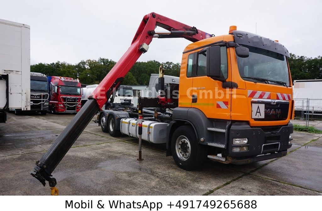 MAN TGS 26.400 BL *Hyva-20.60S/HMF-1444-22/Lenk+Lift MAN TGS 26.400 BL *Hyva-20.60S/HMF-1444-22/Lenk+Lift - Hook lift truck, Crane truck: picture 1 MAN TGS 26.400 BL *Hyva-20.60S/HMF-1444-22/Lenk+Lift MAN TGS 26.400 BL *Hyva-20.60S/HMF-1444-22/Lenk+Lift - Hook lift truck, Crane truck: picture 1