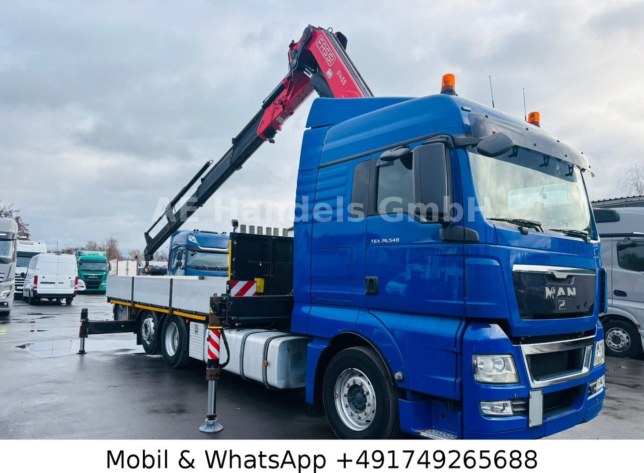 Dropside/ Flatbed truck, Crane truck MAN TGX 26.540 XLX BL 6x2 FASSI F455 *Funk/Lenk+Lift: picture 10 Dropside/ Flatbed truck, Crane truck MAN TGX 26.540 XLX BL 6x2 FASSI F455 *Funk/Lenk+Lift: picture 10