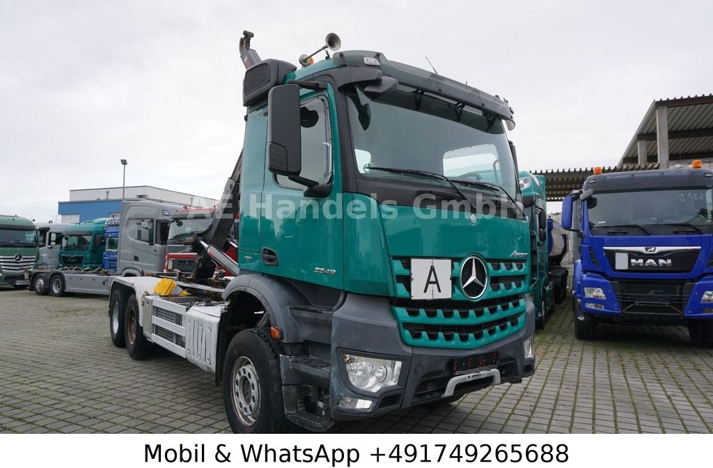 Mercedes-Benz Arocs IV 3348 M BB 6x4 Hiab-XR-21-S-56 *Retarder - Hook lift truck: picture 1 Mercedes-Benz Arocs IV 3348 M BB 6x4 Hiab-XR-21-S-56 *Retarder - Hook lift truck: picture 1