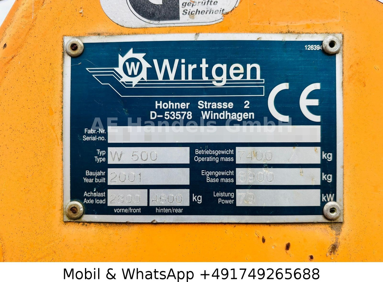 Cold planer Wirtgen W500 Kaltfräse / Straßenfräse *4400Std./Ladeband: picture 27 Cold planer Wirtgen W500 Kaltfräse / Straßenfräse *4400Std./Ladeband: picture 27