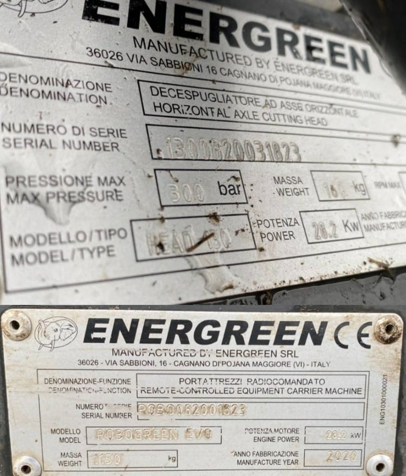 Forestry mulcher Energreen ENERGREEN ROBOGREEN EVO + HEAD 130 1er Main: picture 8 Forestry mulcher Energreen ENERGREEN ROBOGREEN EVO + HEAD 130 1er Main: picture 8