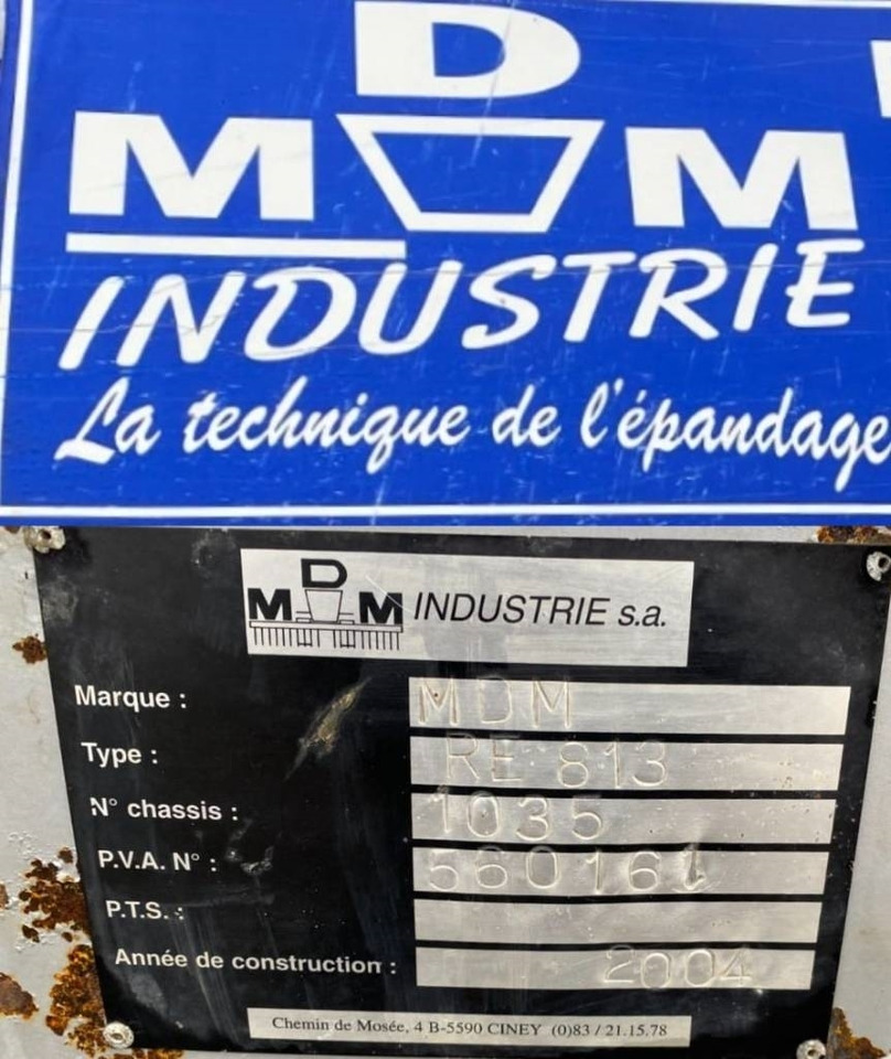 Fertilizer spreader MDM RE 813 Origine Française endommagé: picture 7 Fertilizer spreader MDM RE 813 Origine Française endommagé: picture 7