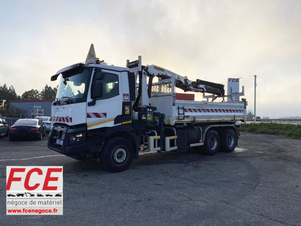 Renault C430 Dti11-Palfinger PK19.001/Tri-Benne endommagé - Tipper: picture 1 Renault C430 Dti11-Palfinger PK19.001/Tri-Benne endommagé - Tipper: picture 1