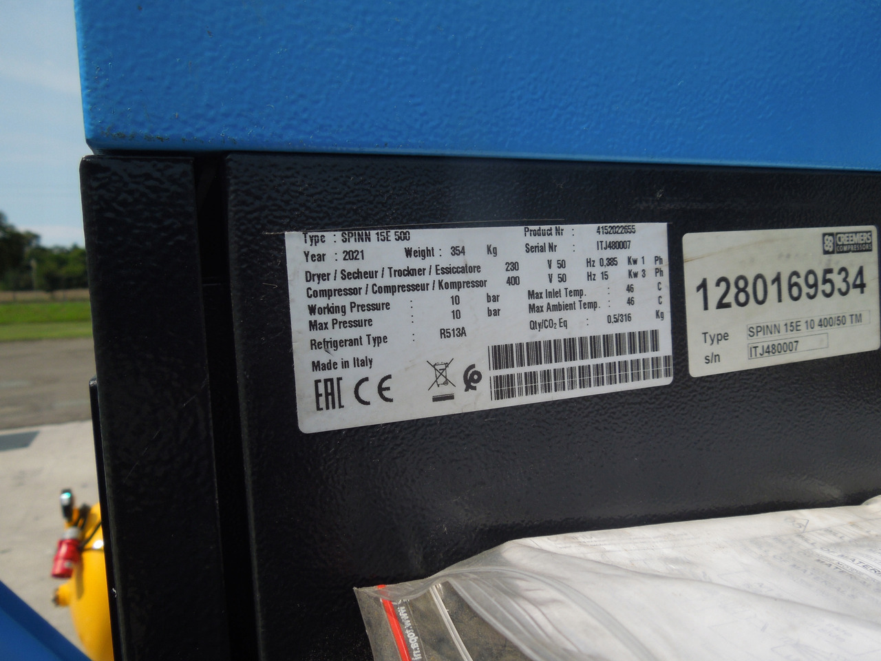 CREEMERS SPINN15E 500 - Air compressor: picture 4 CREEMERS SPINN15E 500 - Air compressor: picture 4