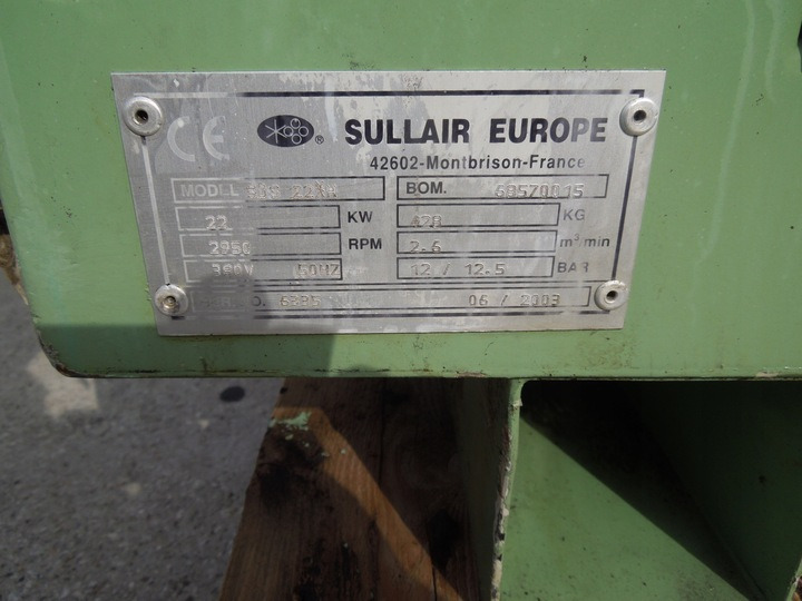 SULLAIR BDS22 - Air compressor: picture 3 SULLAIR BDS22 - Air compressor: picture 3