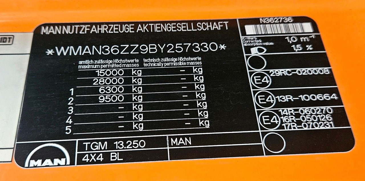 Tipper MAN TGM 13.250 4x4 Euro5 Winterdienst: picture 25