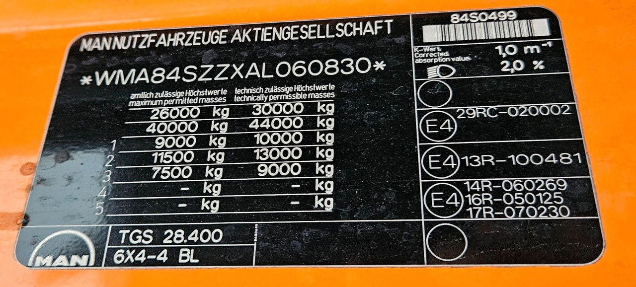 Tipper MAN TGS 28.400 6x4-4 BL Winterdienst Schmidt Euro5: picture 13