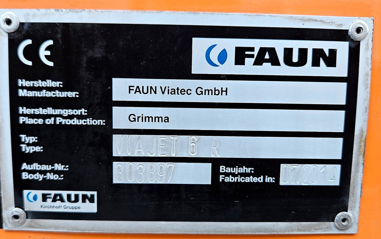 Road sweeper Mercedes-Benz Atego 1324 Euro6 FAUN Viajet 6 Aufbaumotor: picture 26 Road sweeper Mercedes-Benz Atego 1324 Euro6 FAUN Viajet 6 Aufbaumotor: picture 26