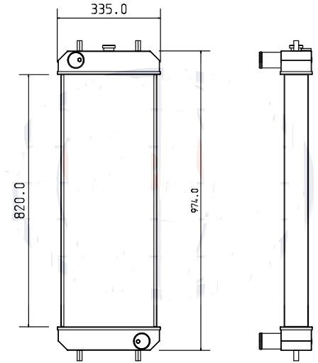 Hitachi HITACHI ZX160-LC3 ZX180-LC3 4642152 - Radiator: picture 2 Hitachi HITACHI ZX160-LC3 ZX180-LC3 4642152 - Radiator: picture 2