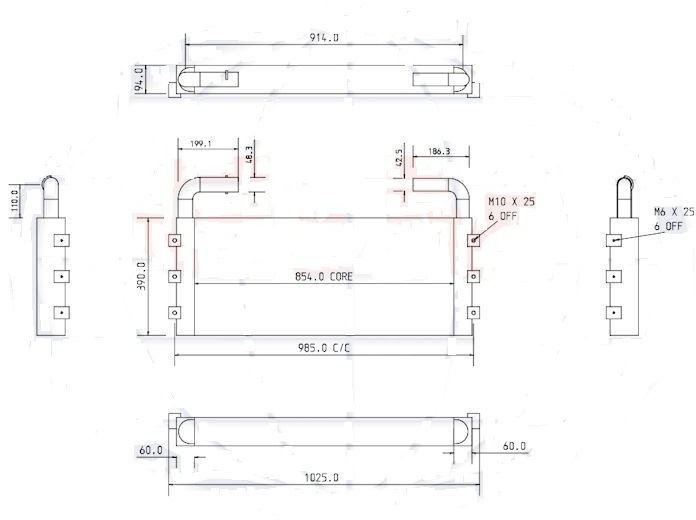 Hitachi ZX 160LC3 - Radiator: picture 3 Hitachi ZX 160LC3 - Radiator: picture 3