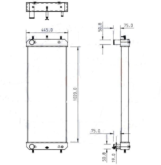 RADIATORE HITACHI ZW 180.5 ZW 220.5 - Radiator: picture 3 RADIATORE HITACHI ZW 180.5 ZW 220.5 - Radiator: picture 3
