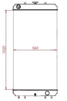 RADIATORE HITACHI ZW220.3 HCMF 263G2-12202 - Radiator: picture 1 RADIATORE HITACHI ZW220.3 HCMF 263G2-12202 - Radiator: picture 1