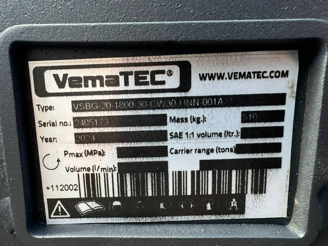 VemaTec CW30 Slotenbak 900 Ltr 1800mm breed  - Excavator bucket for Construction machinery: picture 3 VemaTec CW30 Slotenbak 900 Ltr 1800mm breed  - Excavator bucket for Construction machinery: picture 3