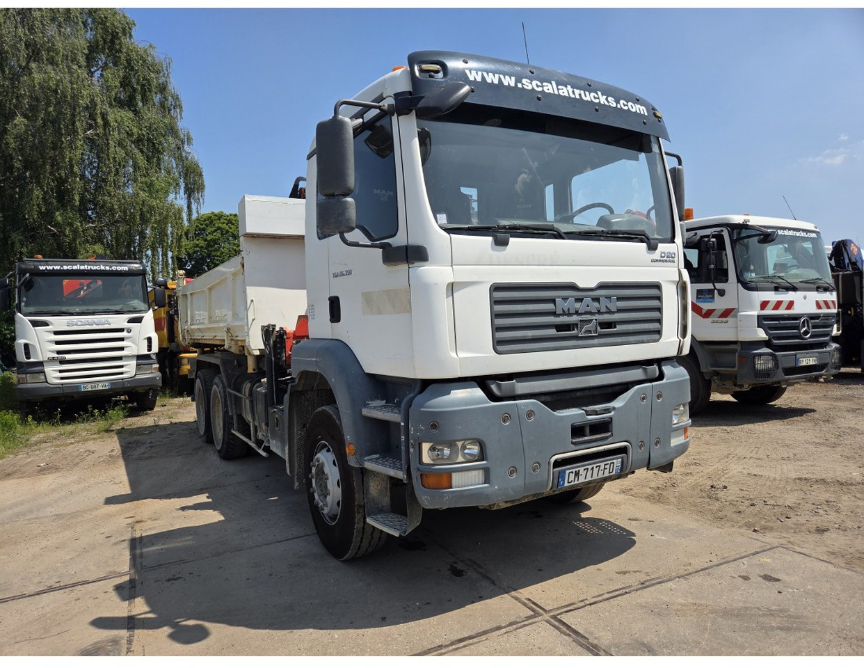 Tipper, Crane truck MAN TGA 26.350 6X4 BORDMATIC TIPPER CRANE PALFINGER PK15500: picture 9