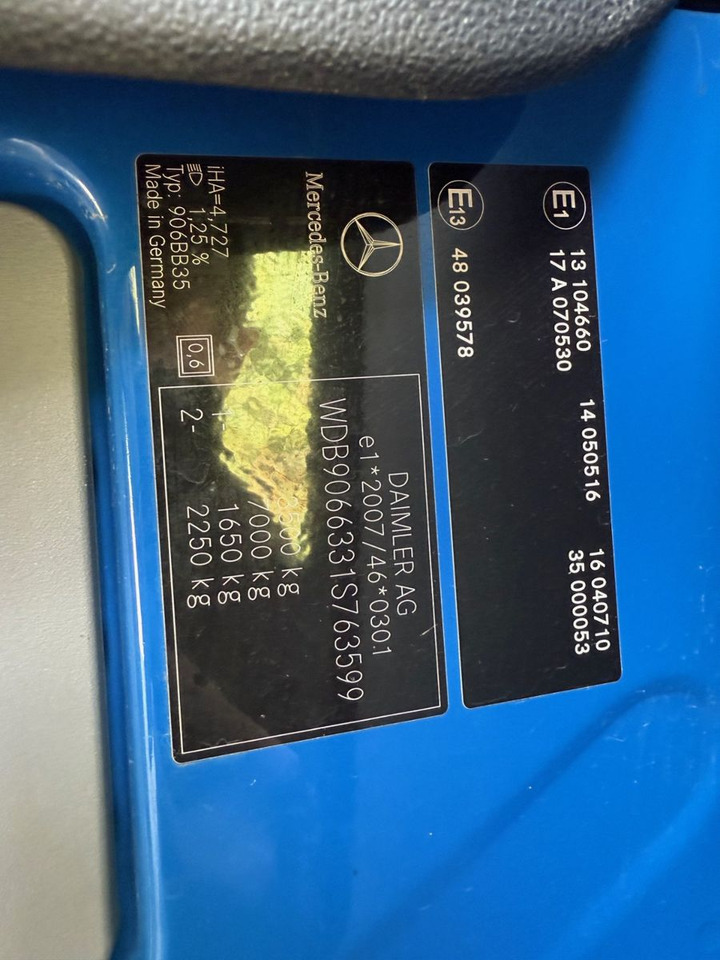 Panel van Mercedes-Benz 316 CDI, Klima: picture 10 Panel van Mercedes-Benz 316 CDI, Klima: picture 10