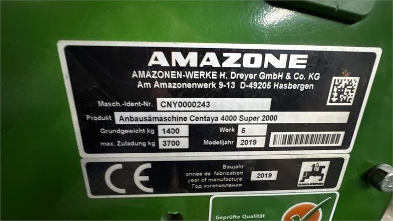 Amazone KG4001Super/Cataya4000Super KG 4001 Super - Combine seed drill: picture 2 Amazone KG4001Super/Cataya4000Super KG 4001 Super - Combine seed drill: picture 2