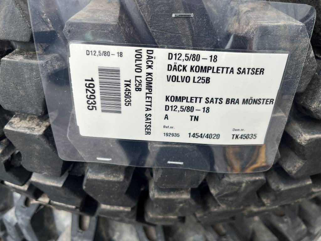 BKT 12,5/80-18 till Volvo L20 L25 - Tire for Construction machinery: picture 2 BKT 12,5/80-18 till Volvo L20 L25 - Tire for Construction machinery: picture 2
