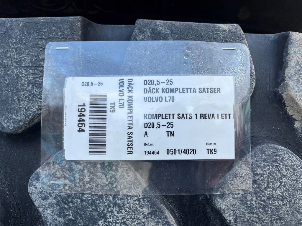 Däck på fälg 20,5-R25 Volvo L70 , 6300 , L90 - Tire for Construction machinery: picture 3 Däck på fälg 20,5-R25 Volvo L70 , 6300 , L90 - Tire for Construction machinery: picture 3