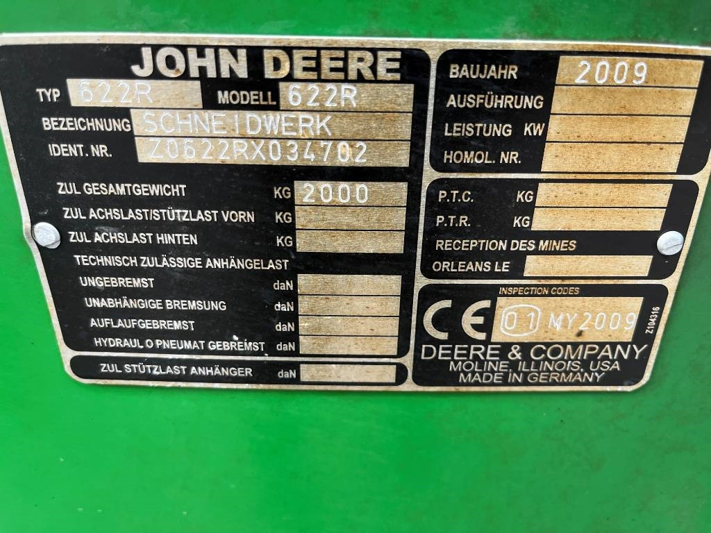 John Deere 622R Skärbord / Header 20 fot till JD T550 i - Harvester attachment: picture 4 John Deere 622R Skärbord / Header 20 fot till JD T550 i - Harvester attachment: picture 4
