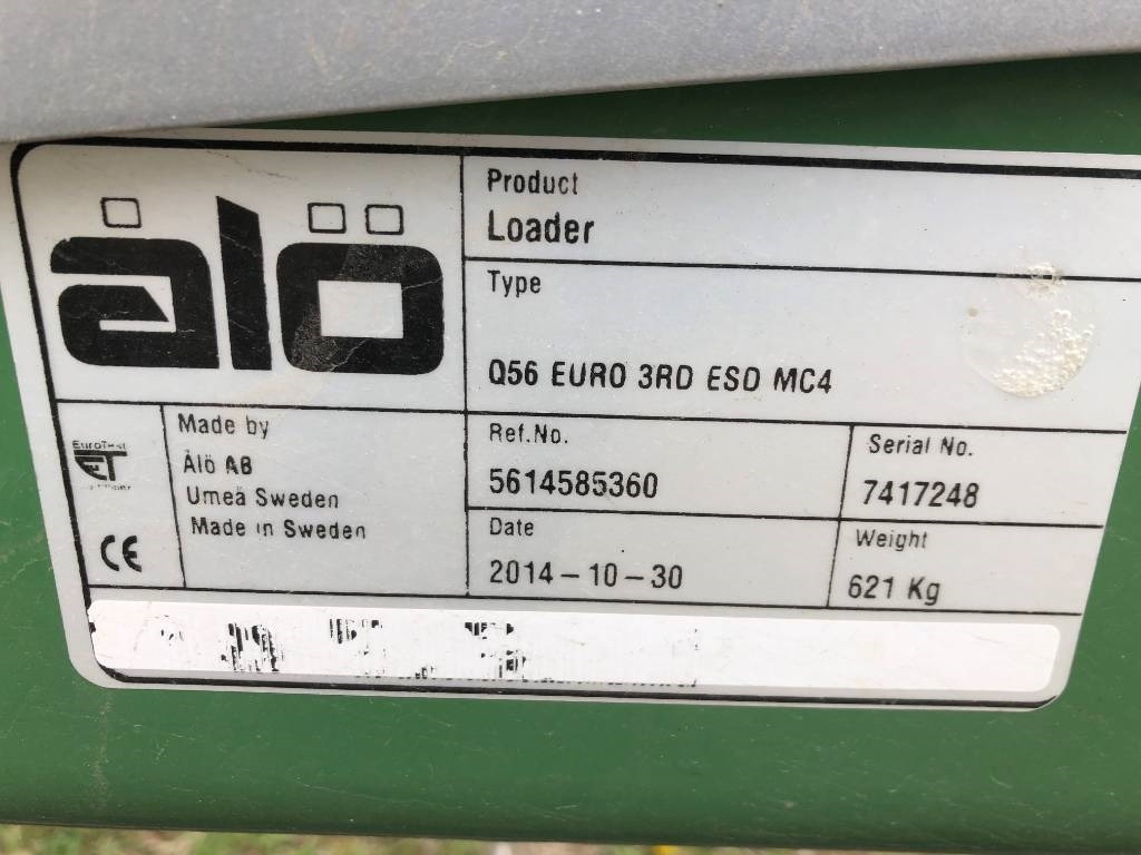 Reservdelar / Parts till Ålö / Trima Quicke Q56 - Front loader for tractor: picture 2 Reservdelar / Parts till Ålö / Trima Quicke Q56 - Front loader for tractor: picture 2