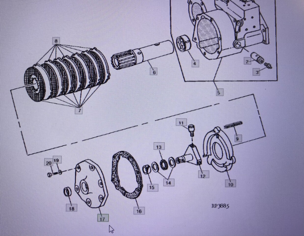 John Deere R72037/osłona sprzęgła/John Deere 4555/4755/4955 - Clutch and parts for Farm tractor: picture 1 John Deere R72037/osłona sprzęgła/John Deere 4555/4755/4955 - Clutch and parts for Farm tractor: picture 1