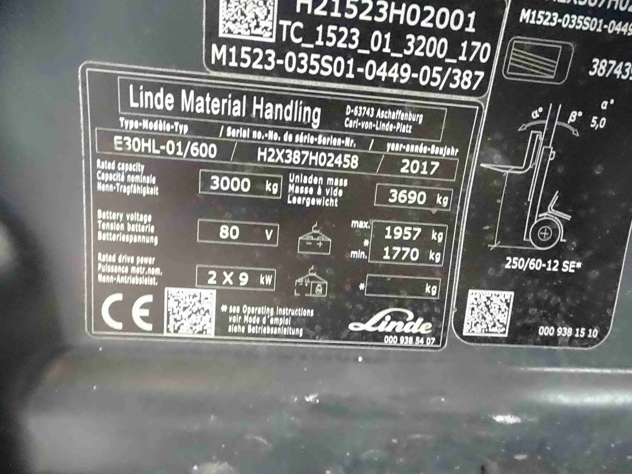 Linde E30 - Electric forklift: picture 5 Linde E30 - Electric forklift: picture 5