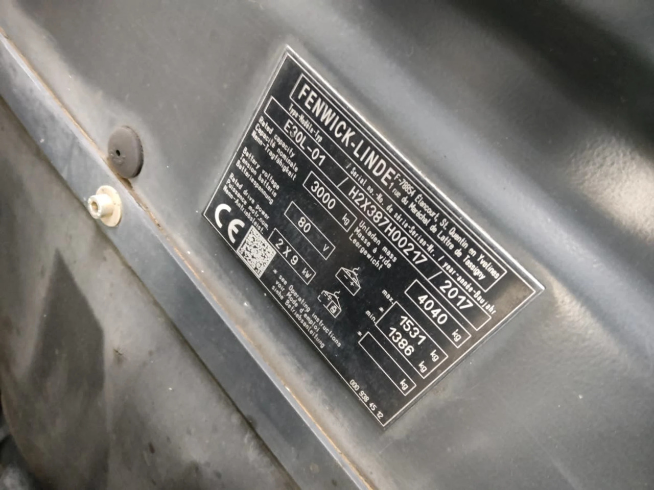 Linde E30L-01 - Electric forklift: picture 5 Linde E30L-01 - Electric forklift: picture 5