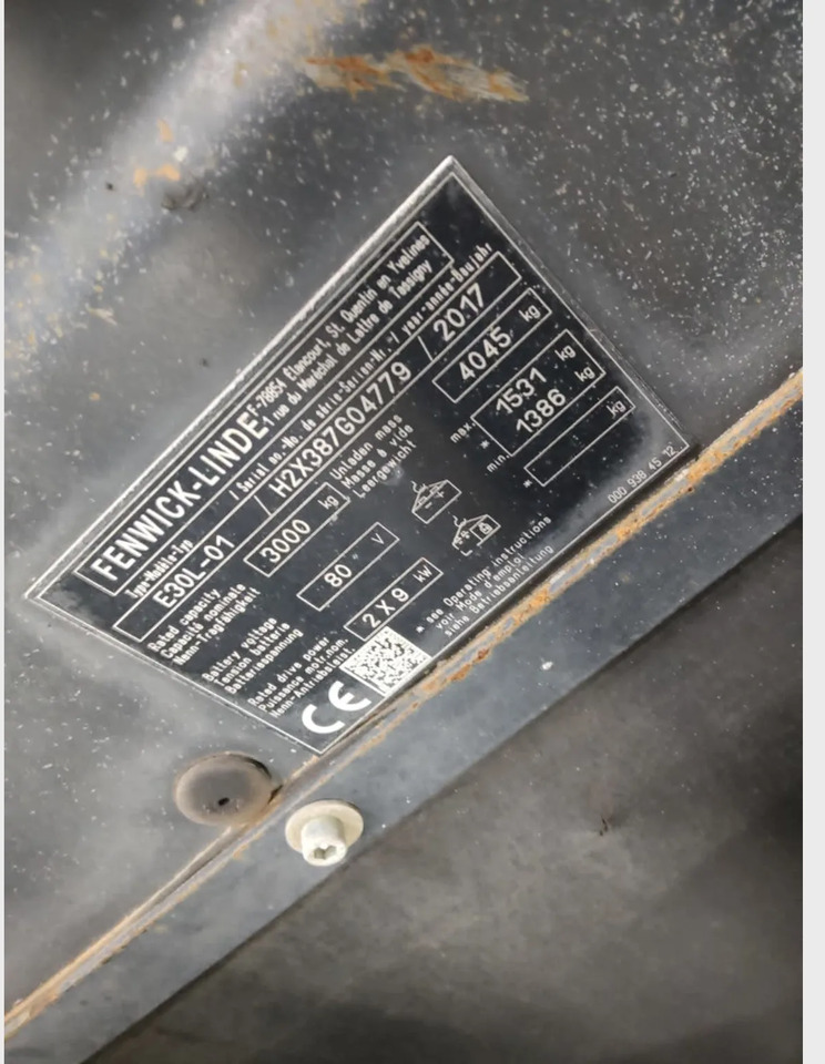 Linde E30L-01 - Electric forklift: picture 5 Linde E30L-01 - Electric forklift: picture 5