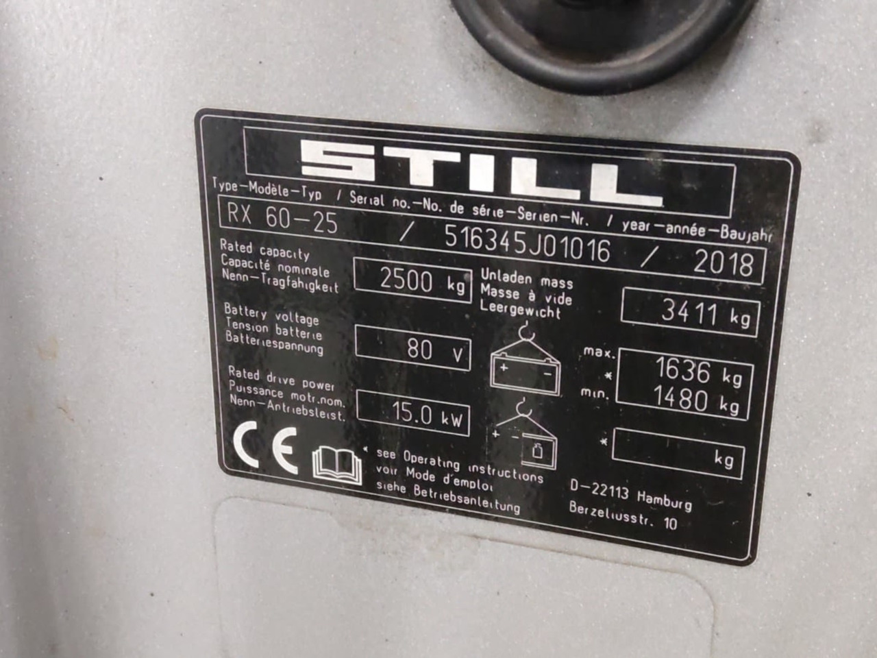 STILL RX60-25 - Electric forklift: picture 2 STILL RX60-25 - Electric forklift: picture 2