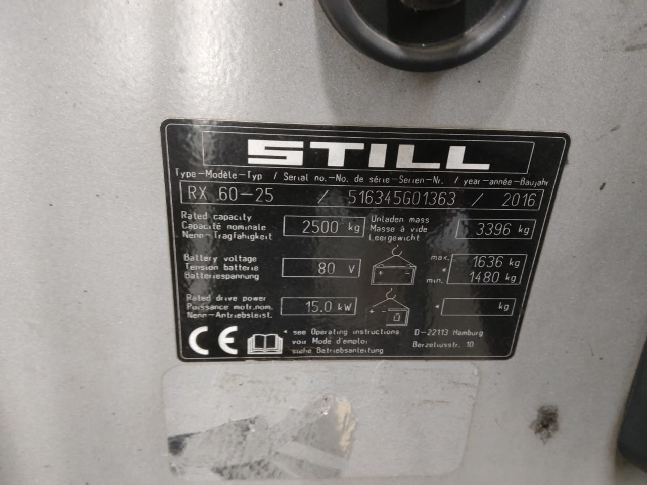 STILL RX60-25 - Electric forklift: picture 2 STILL RX60-25 - Electric forklift: picture 2