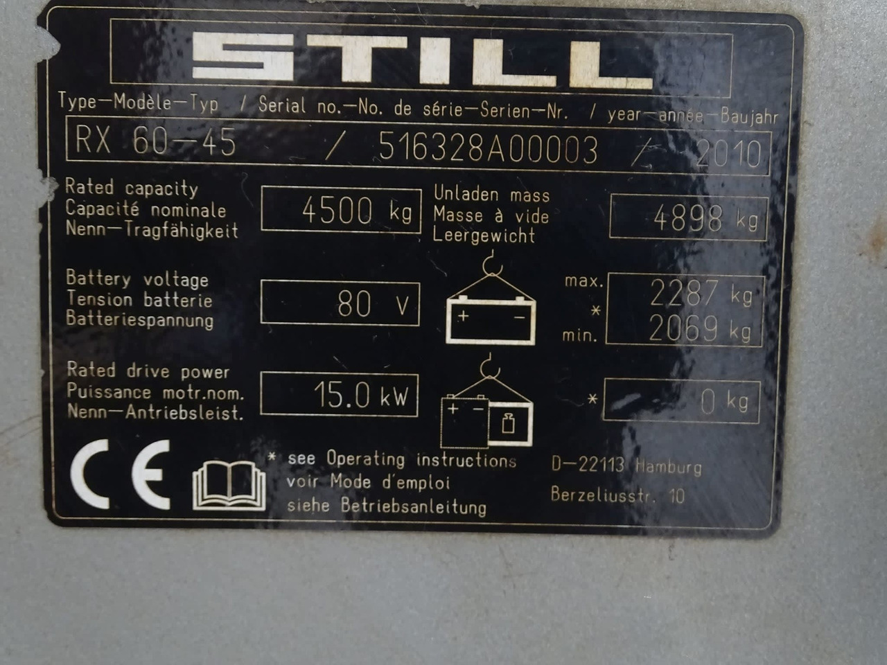 STILL RX60-45 - Electric forklift: picture 2 STILL RX60-45 - Electric forklift: picture 2