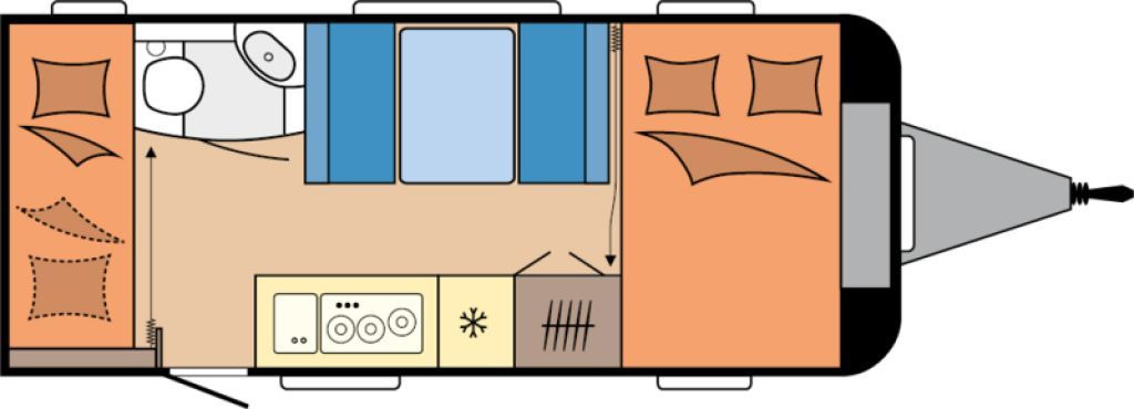 Hobby De Luxe 490 KMF 2026 GARAGE AUTARK 1800kg.+++ - Caravan: picture 2 Hobby De Luxe 490 KMF 2026 GARAGE AUTARK 1800kg.+++ - Caravan: picture 2